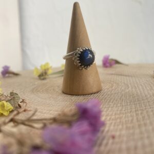 anillo de plata ecológica 925 y labradorita